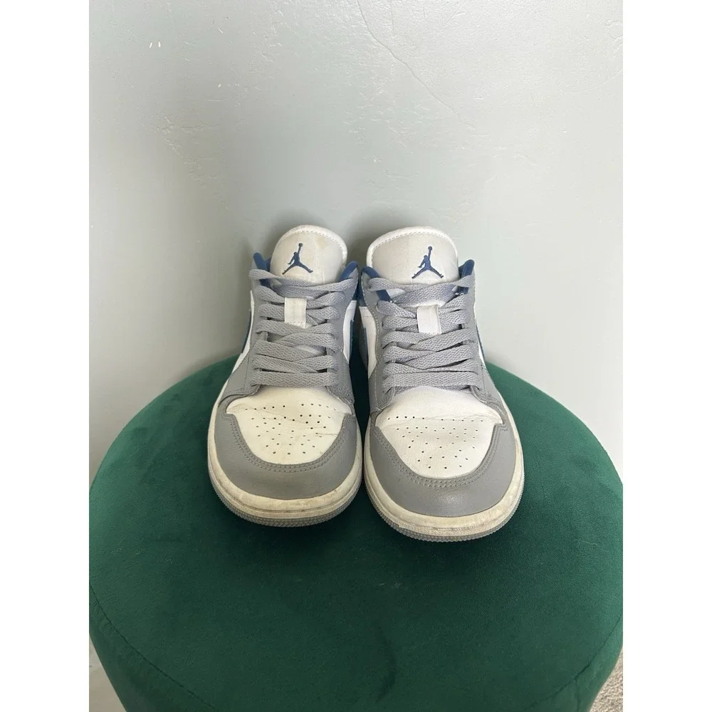 Nike Air Jordan 1 Low Stealth French Grey Blue DC0774-042 Mens Trainers Size 5